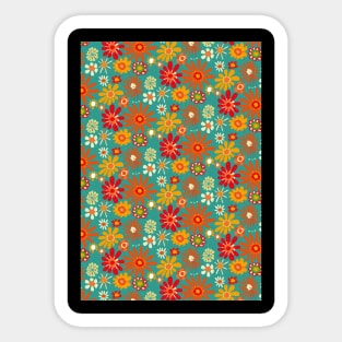 Floral pattern - beautiful floral design - floral illustration Sticker